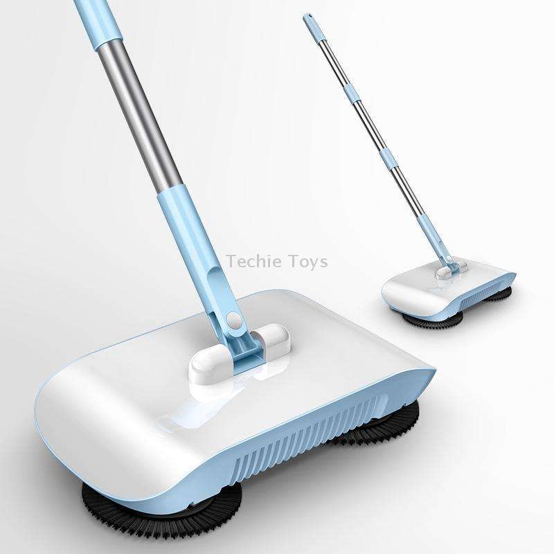 X2 Gear-assisted Walk-behind Sweeper, Specification: with 3 Rags(Blue)