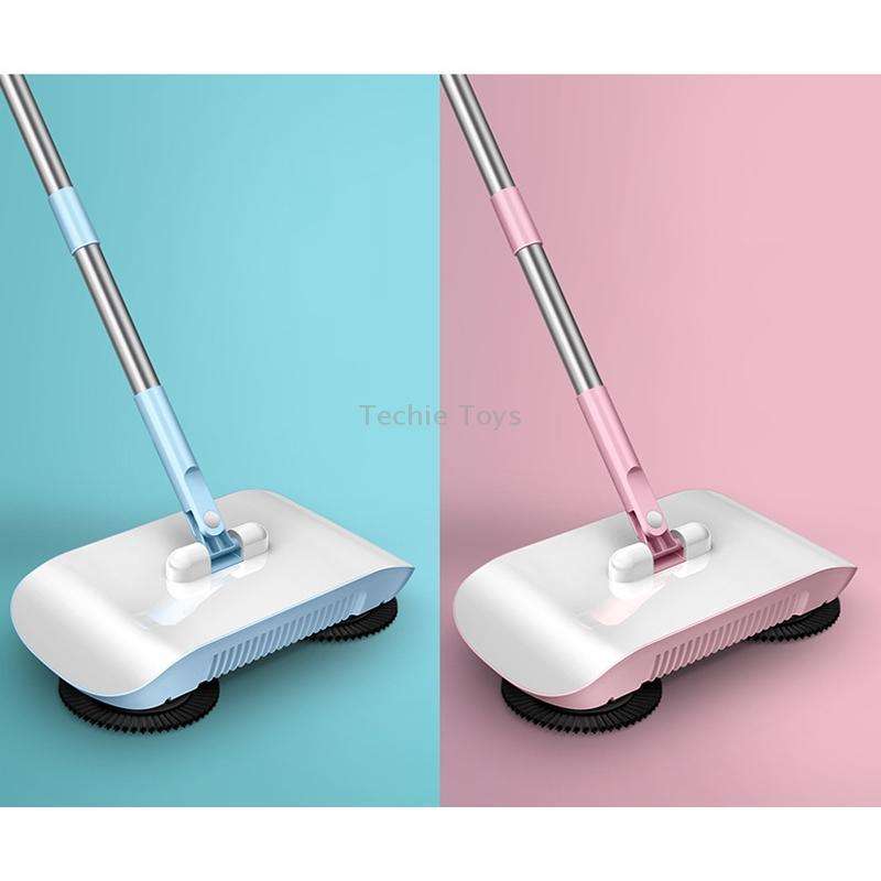 X2 Gear-assisted Walk-behind Sweeper, Specification: with 3 Rags(Blue)