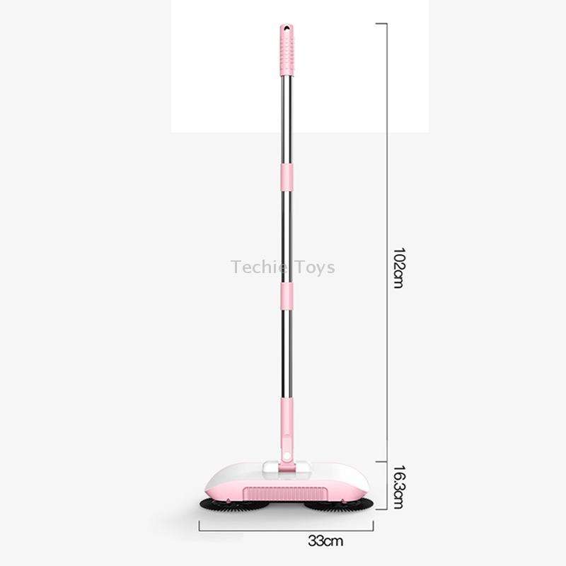 X2 Gear-assisted Walk-behind Sweeper, Specification: with 3 Rags(Blue)