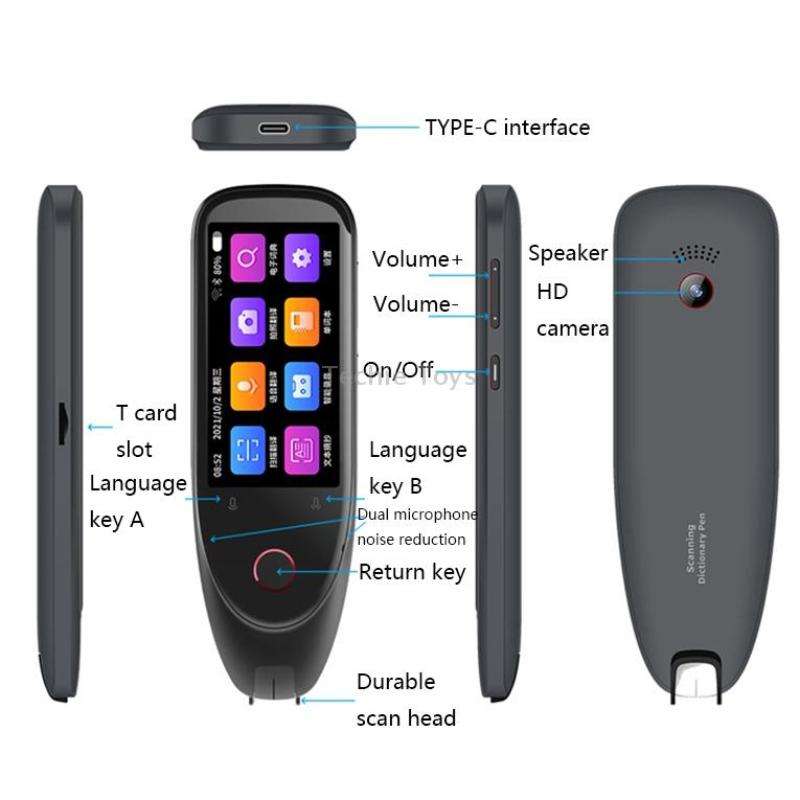 S50 Smart Text Scanning Translation Pen(Black)