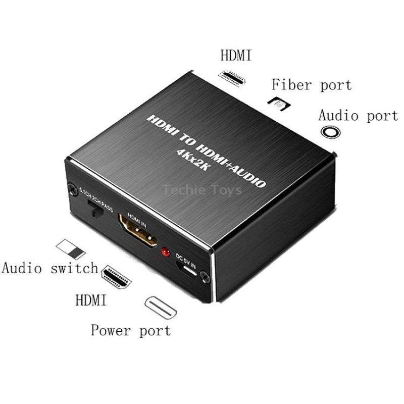 HDMI TO HDMI+AUDIO Audio Separator(Black)