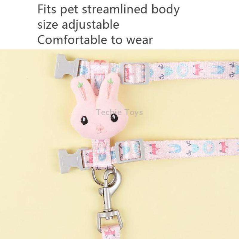 Rabbit Head Type Anti-breakaway Adjustable Cat Leash, Size: Small Suitable for Within 3kg(Green)