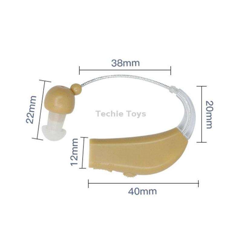 Elderly Use Can Charge Sound Amplifier Hearing Aid, Specification: EU Plug(Blue Double Machine+Black