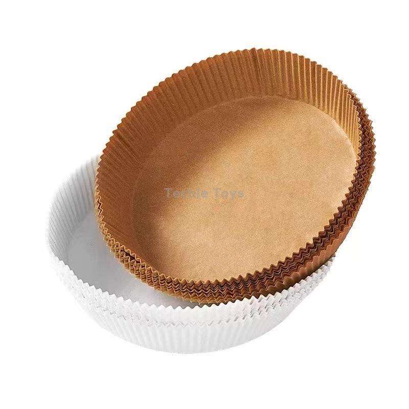 Home Air Fryer Baking Oil Absorbing Paper, Specification: Normal Color Boxed 50 PCS