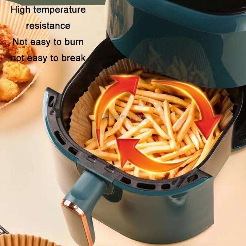 Home Air Fryer Baking Oil Absorbing Paper, Specification: Normal Color Boxed 50 PCS
