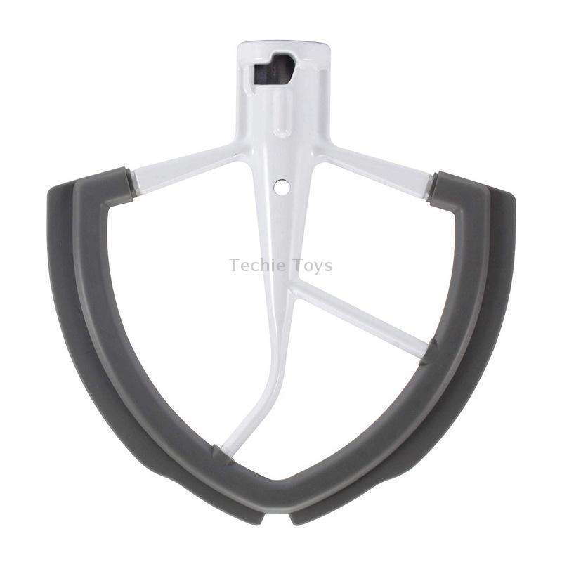 For KitchenAid 6QT Stand Mixer Flexible Edge Whisk Paddle(Silver Gray)