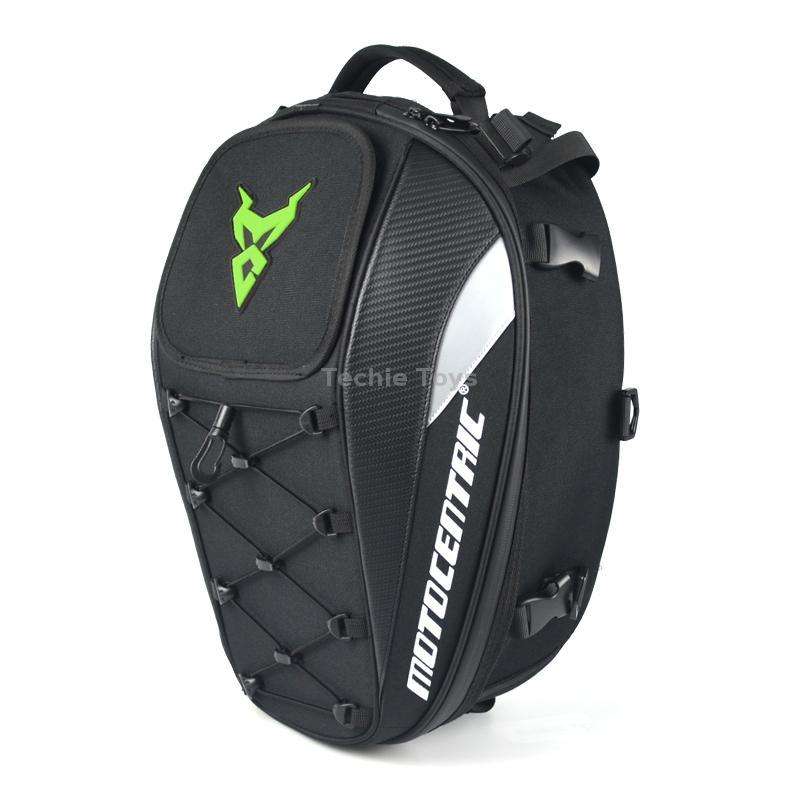 MOTOCENTRIC 11-MC-0102 Motorcycle Rear Seat Helmet Bag(Green)