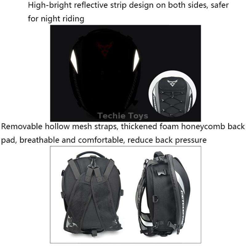 MOTOCENTRIC 11-MC-0102 Motorcycle Rear Seat Helmet Bag(Green)