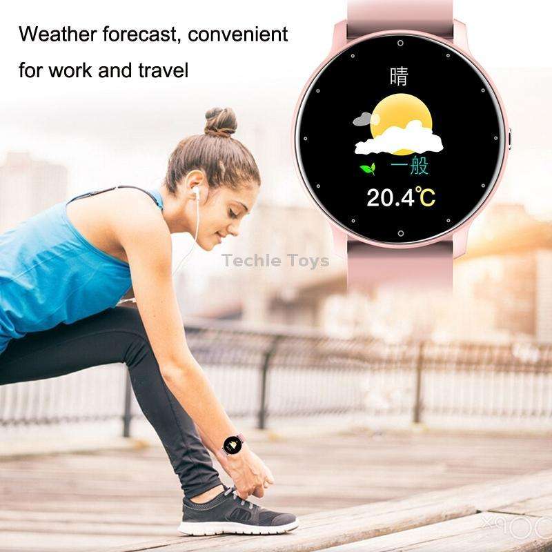 ZL02 Smart Heart Rate Blood Pressure Oxygen Monitoring Sports Pedometer Wireless Bluetooth Watch(Blu