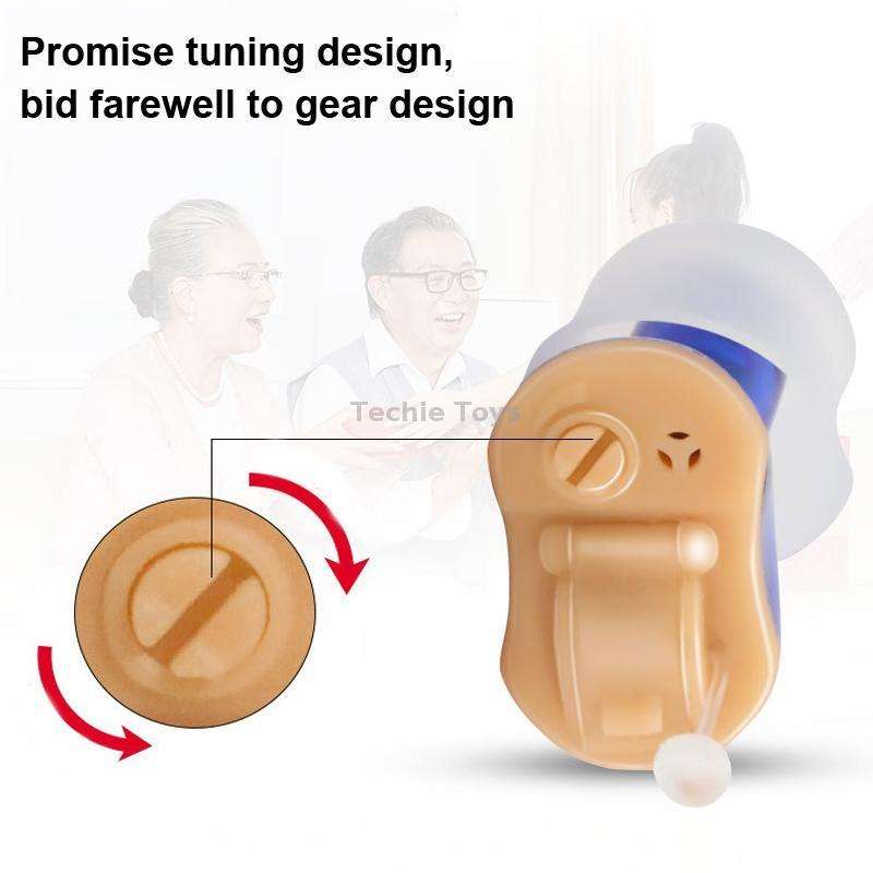 Battery Type Digital Noise Reduction Hearing Aid Elderly Sound Amplifier(White Right Ear)