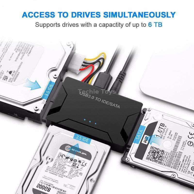 USB3.0 To SATA / IDE Easy Drive Cable External Hard Disk Adapter, Plug Specifications: EU Plug