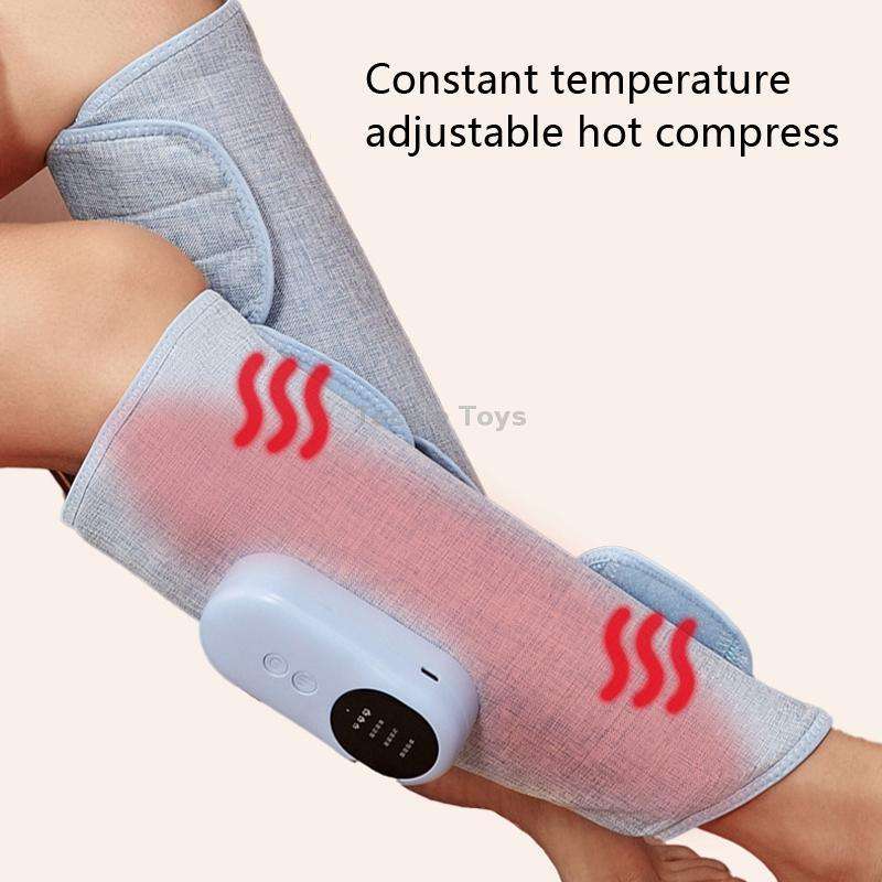 Home Constant Temperature Wireless Leg Massage, Style: Pink Single Hot Compress+Air Pressure