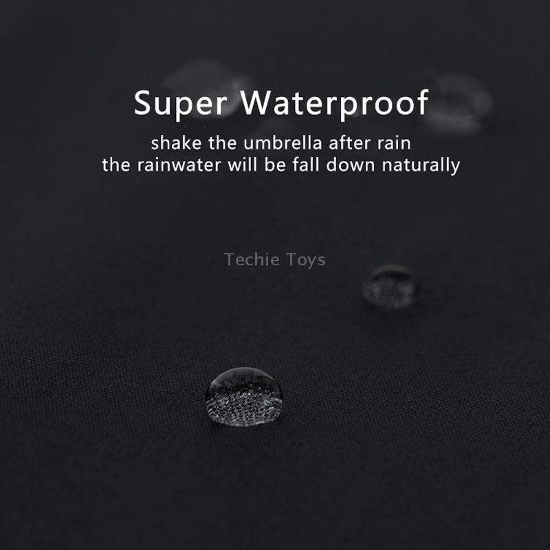 PARACHASE Large Ruggedized Shrink Retro Wind-Resistant Folding Umbrella(Blue)