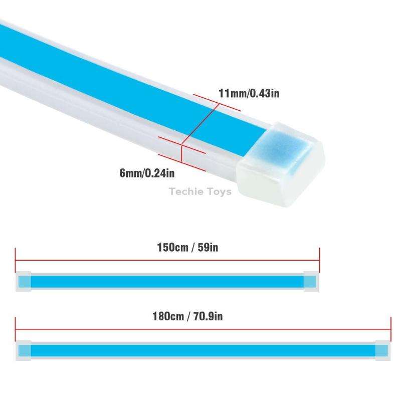 Car LED Streamer Decorative Hood Atmosphere Lights, Style: Monochrome Green Light(1.8m)