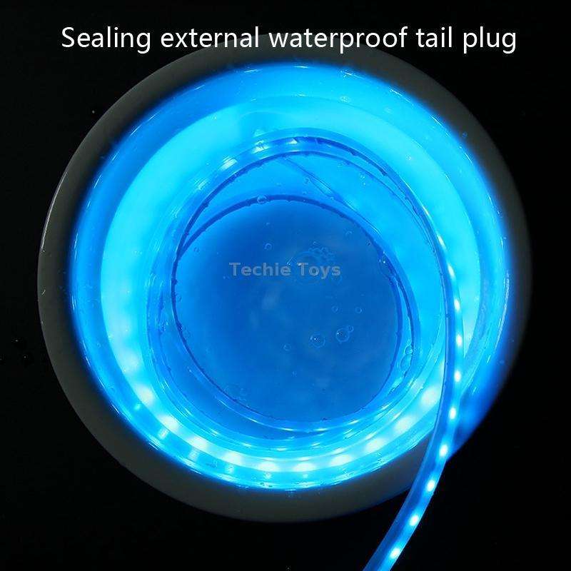 Car LED Streamer Decorative Hood Atmosphere Lights, Style: Monochrome Green Light(1.8m)