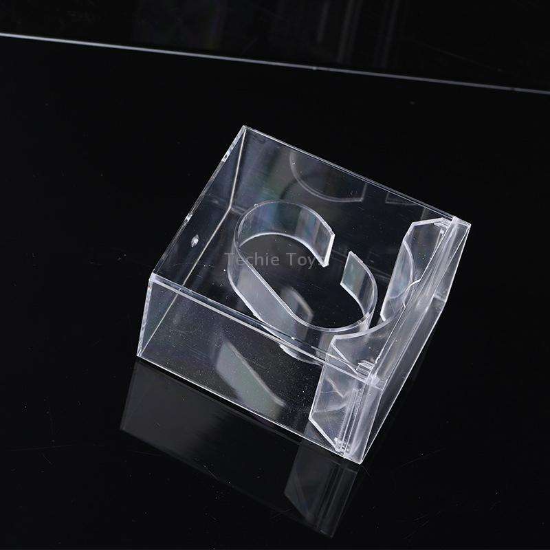 5 PCS Transparent Rectangular Watch Display Box Pull-out Electronic Watch Box(8.8 x7.7x5.4cm)