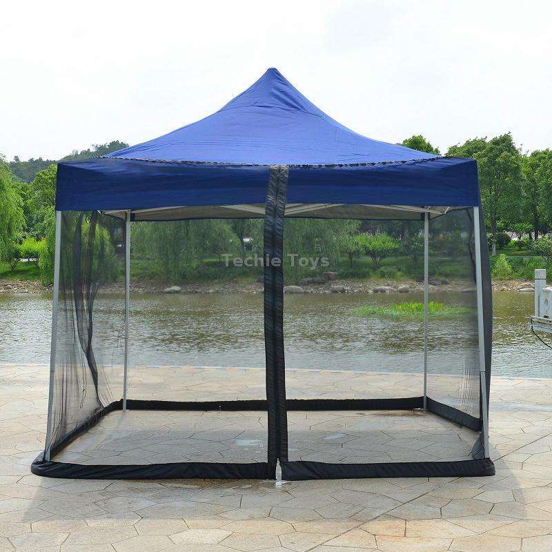 HY-0205 300 x 230 cm Outdoor Parasol Anti-mosquito Net Cover, Dimensions: Folding Tents(Black)