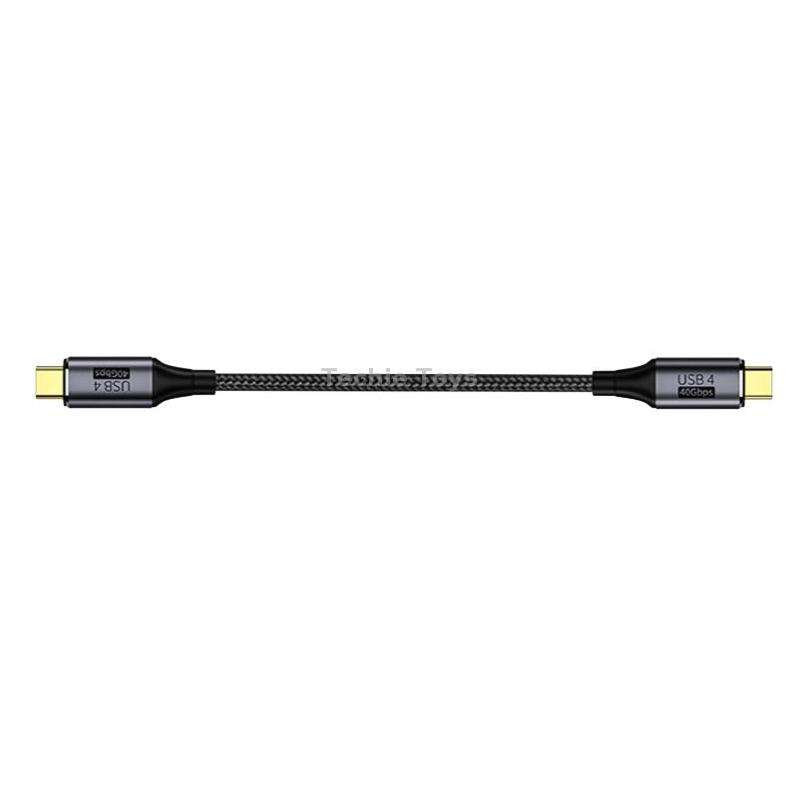 PD 100W Type-C to Type-C Fast Charging Nylon Braided Cable, Model: 0.8 m