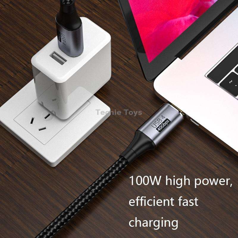 PD 100W Type-C to Type-C Fast Charging Nylon Braided Cable, Model: 0.8 m
