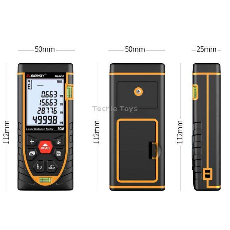 SNDWAY SW-M100 Laser Distance Meter Infrared Measuring Instrument, Distance: 100m