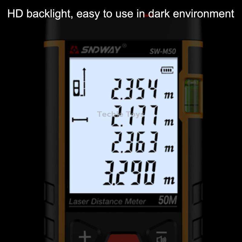 SNDWAY SW-M100 Laser Distance Meter Infrared Measuring Instrument, Distance: 100m