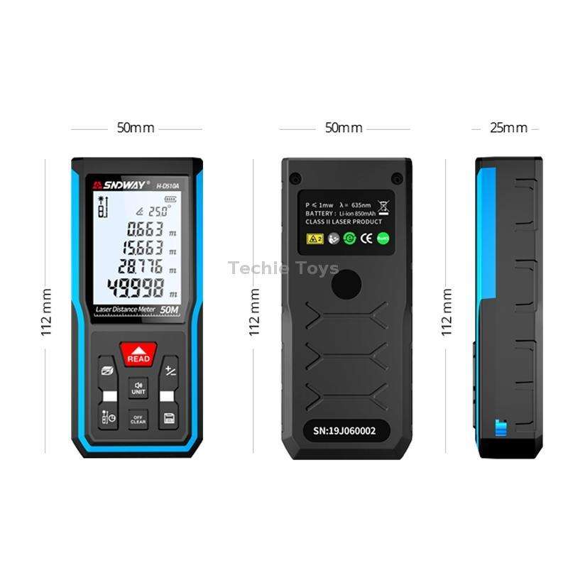 SNDWAY H-D100A Handheld Laser Rangefinder Infrared Measuring Instrument, Distance: 100m