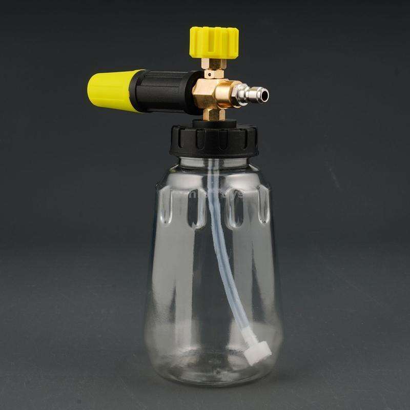 High Pressure Cleaning Machine 1/4 Quick Plug-In Joint Transparent Foam PA Pot(Foam Pot+Joint)