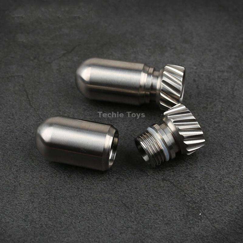 Portable Pure Titanium Mini Waterproof Warehouse Sealed Jar Pill Box, Color: Primary Color