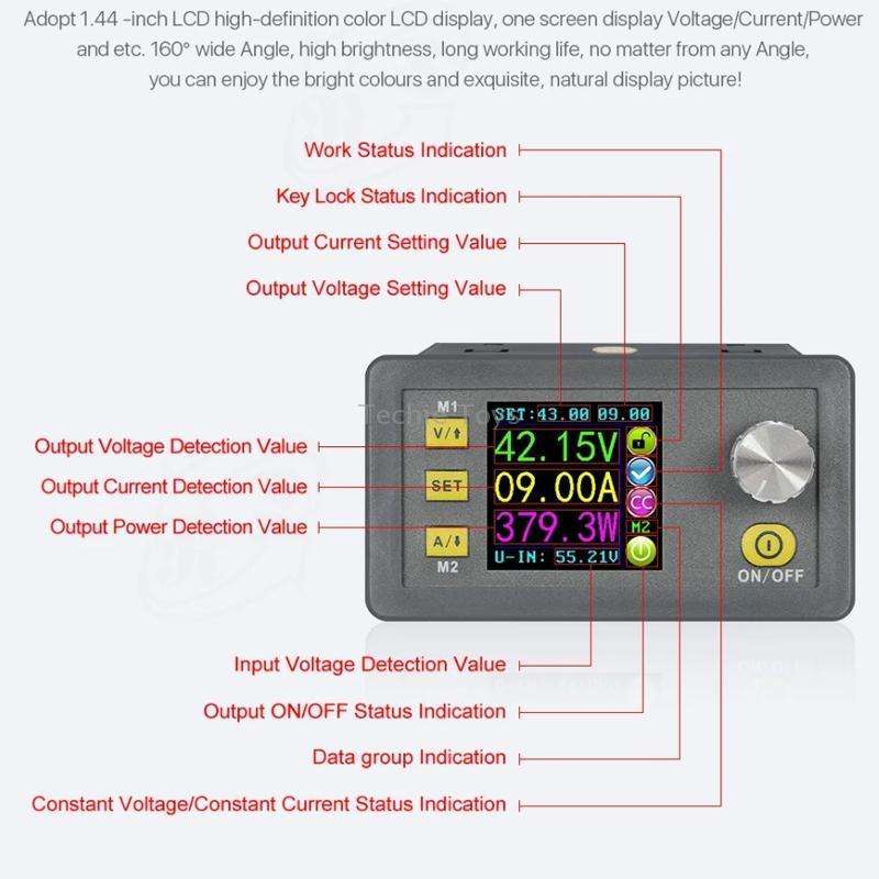 DPS5020 50V/20A CNC DC Adjustable Voltage Regulated Power Buck Module