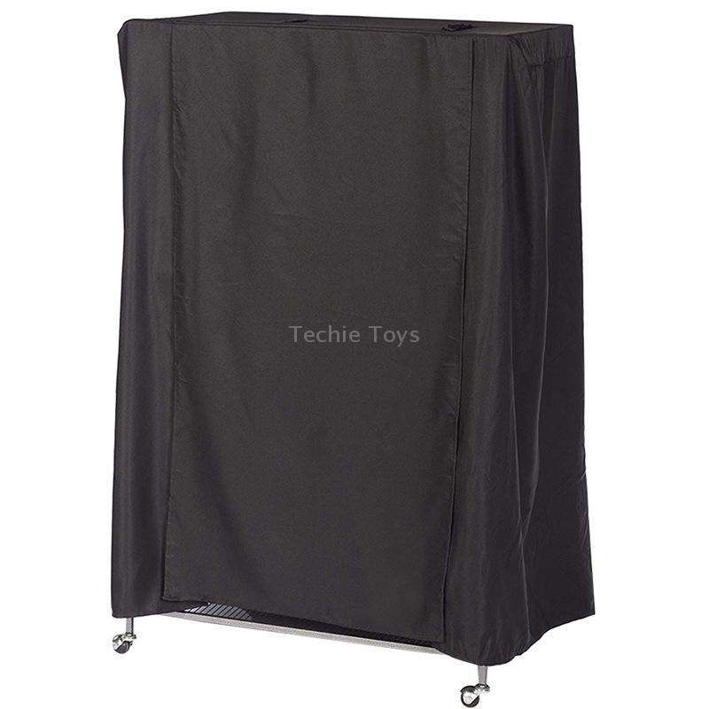 210D Waterproof Oxford Cloth Dust Cover Bird Cage Protective Cover Parrot Cage Shade(Black Silver)