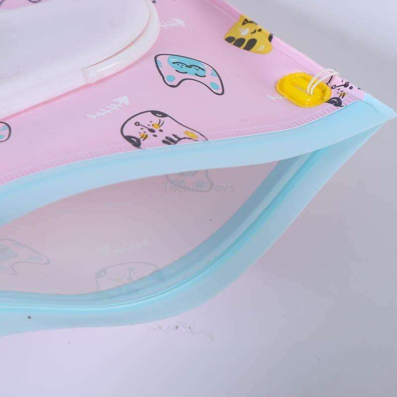3 PCS Baby EVA Wet Wipes Bag Flip Removable Paper Towel Cosmetic Cotton Bag(Flowers)