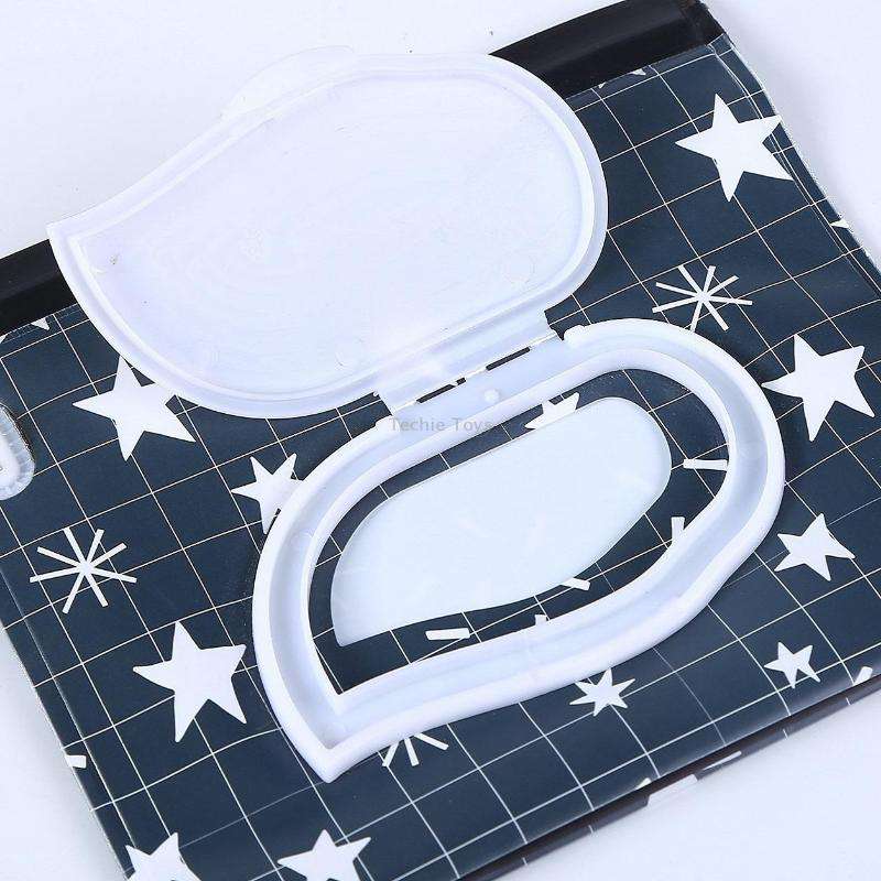 3 PCS Baby EVA Wet Wipes Bag Flip Removable Paper Towel Cosmetic Cotton Bag(Flowers)