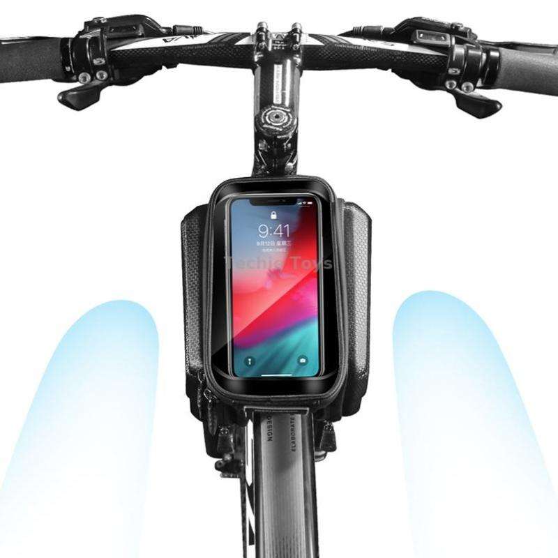 WILD MAN ES6 1.2L Multifunctional Bicycle Front Beam Bag(Black)