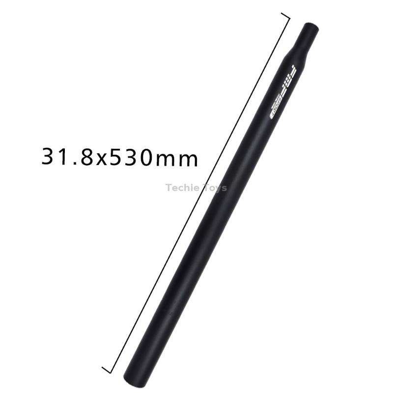 FMFXTR Aluminum Alloy Mountain Bike Extended Seat Post, Specification: 31.8x530mm (Black)
