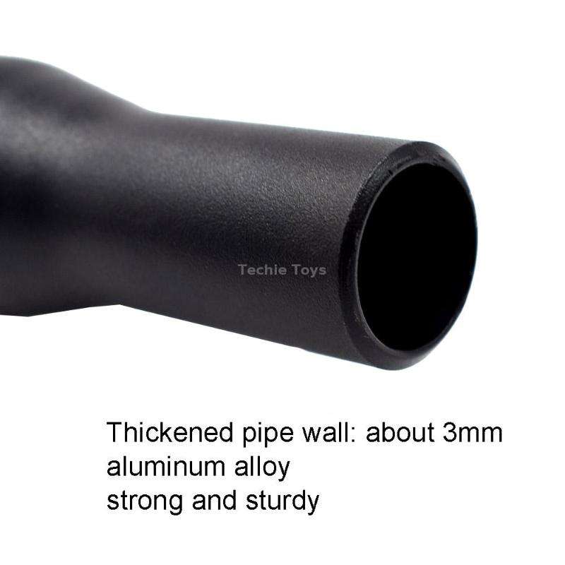 FMFXTR Aluminum Alloy Mountain Bike Extended Seat Post, Specification: 31.8x530mm (Black)