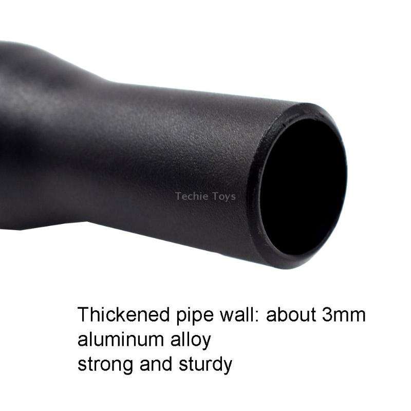 FMFXTR Aluminum Alloy Mountain Bike Extended Seat Post, Specification: 33.9x550mm (Black)
