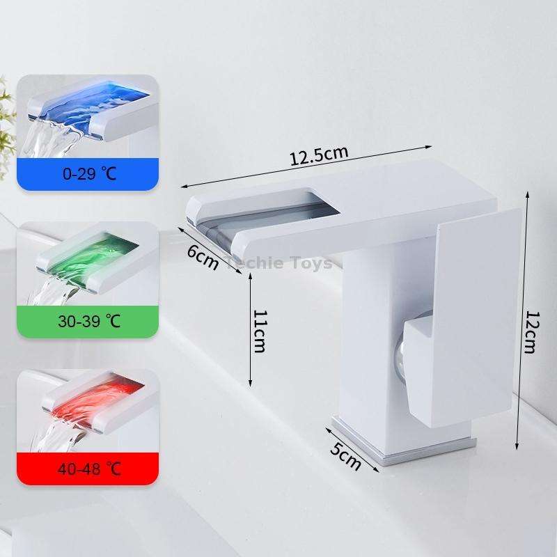 Smart Color-changing Temperature Recognition Faucet, Specification: B Style