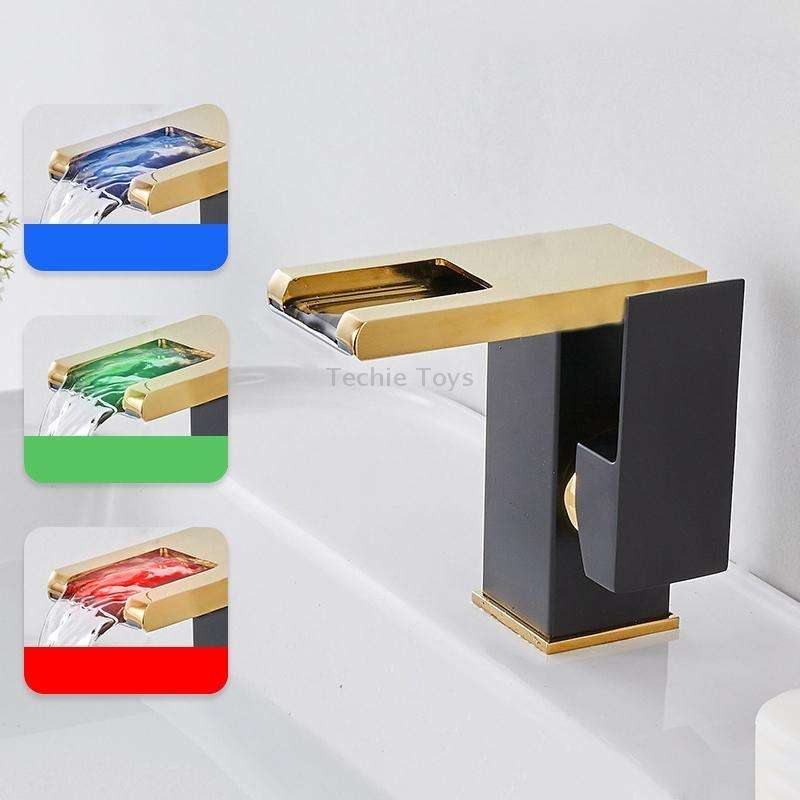 Smart Color-changing Temperature Recognition Faucet, Specification: C Style