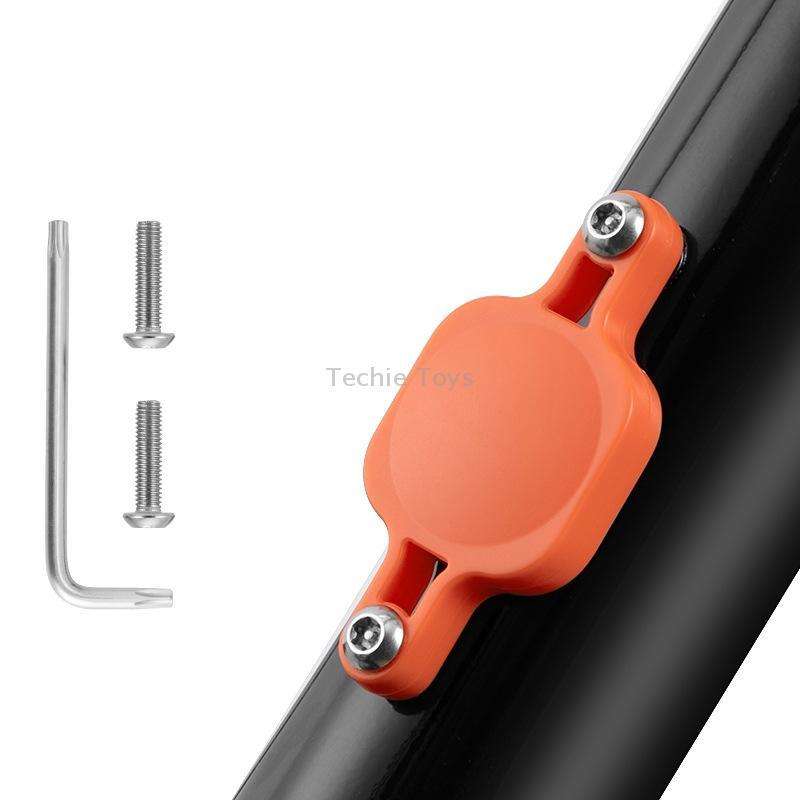 Bicycle Tracker Anti-Lost Cover for AirTag, Color: 4633 Orange
