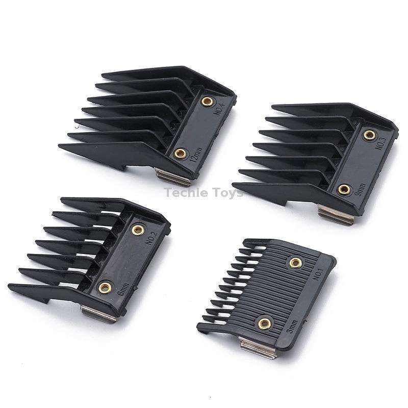 4 In 1 Hair Clipper Limit Comb Barber Tool Accessories(Black)