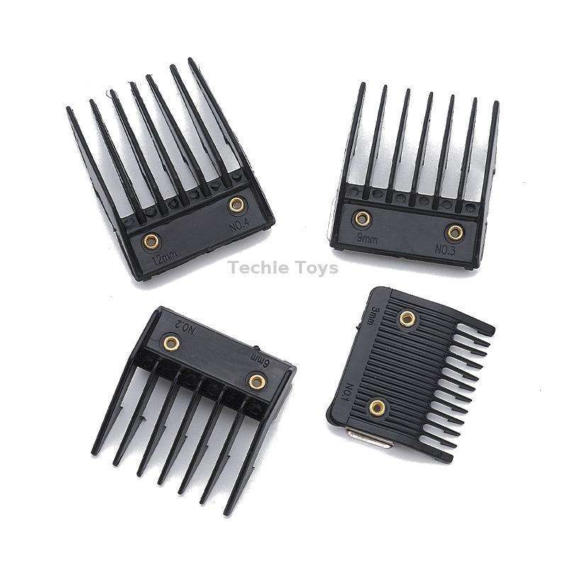 4 In 1 Hair Clipper Limit Comb Barber Tool Accessories(Black)