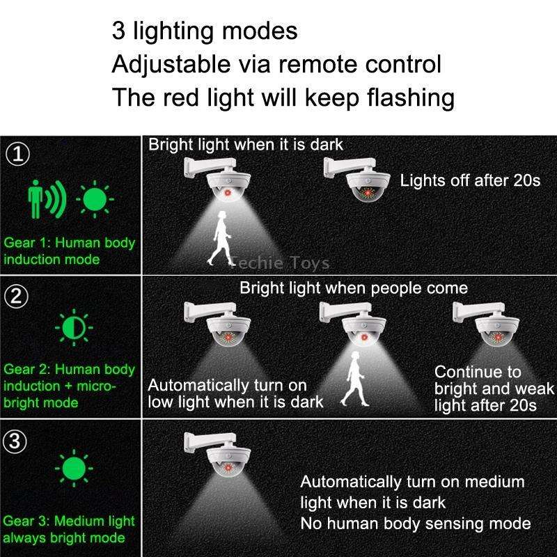 Solar Simulation Camera Monitoring Light Human Body Induction Wall Light(TY11301 LED)
