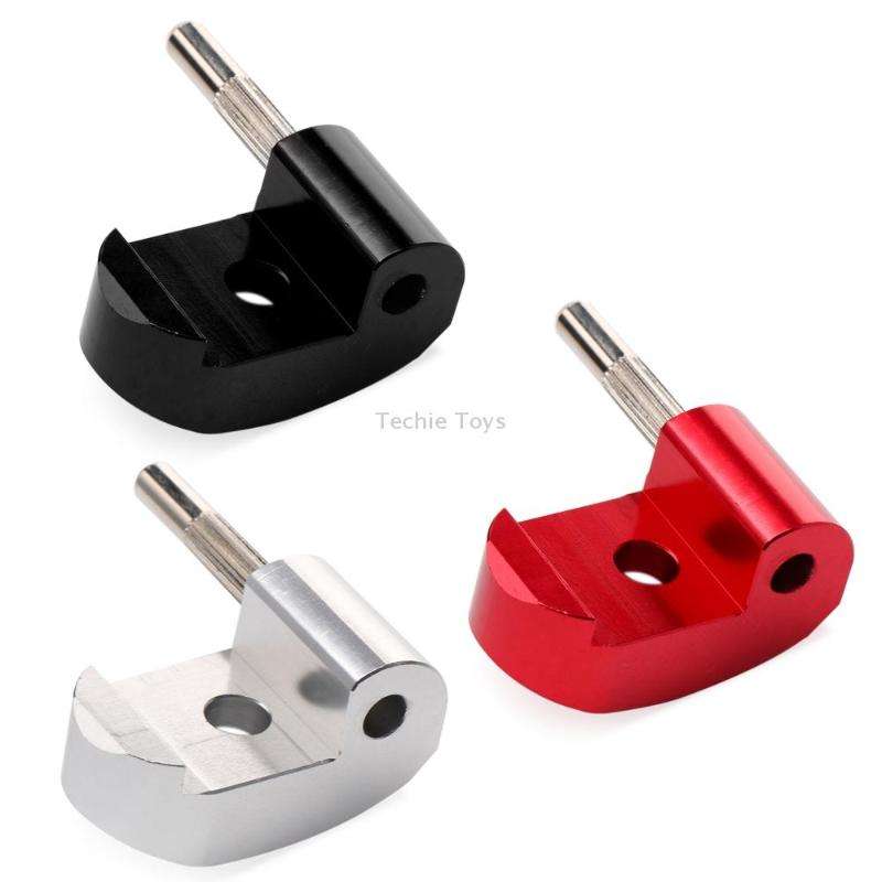 High-density Alloy Steel Electric Scooter Folding Hook for Xiaomi M365 / Pro,Style: Black+2 Dowel