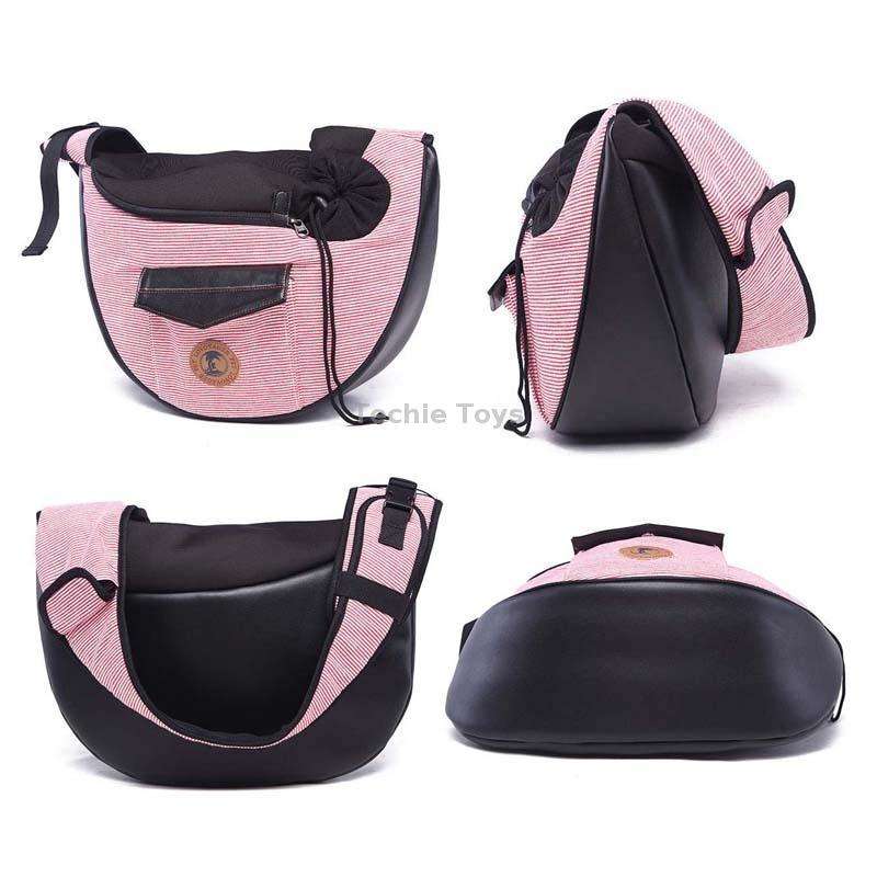 LOVOYAGER Diagonal Pet Backpack Small Dog And Cat Travel Bag, Style: Summer Mesh Black
