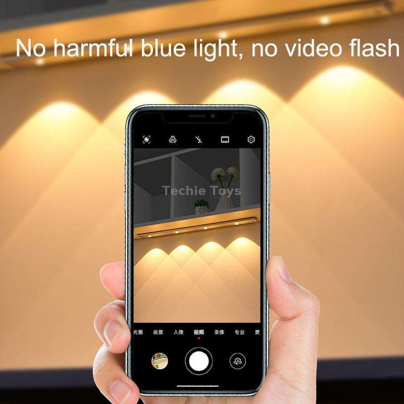 Ultra-thin Smart LED Human Body Sensor Light Bar, Length: 20cm(Space Silver)