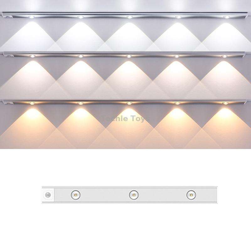 Ultra-thin Smart LED Human Body Sensor Light Bar, Length: 40cm(Space Silver)