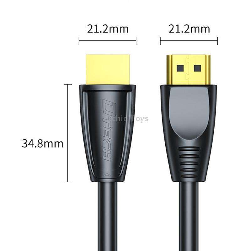 DTECH HDMI 2.0 HD Connection Cable 4K 60Hz Computer TV Connection Cable, Length: 1.5m