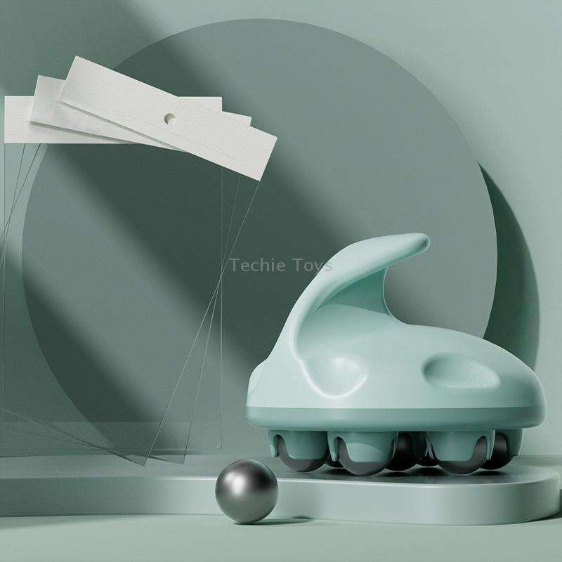 Calf Muscle Relaxation Abdominal Ball Meridian Massager, Color: Green Magnetic Ball OPP