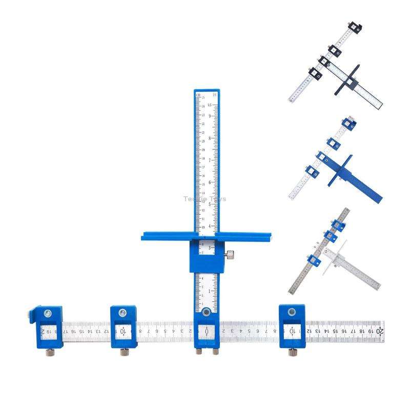 Woodworking Aid Tool Handle Punch Locator Cabinet Door Hole Opener All Aluminum Alloy