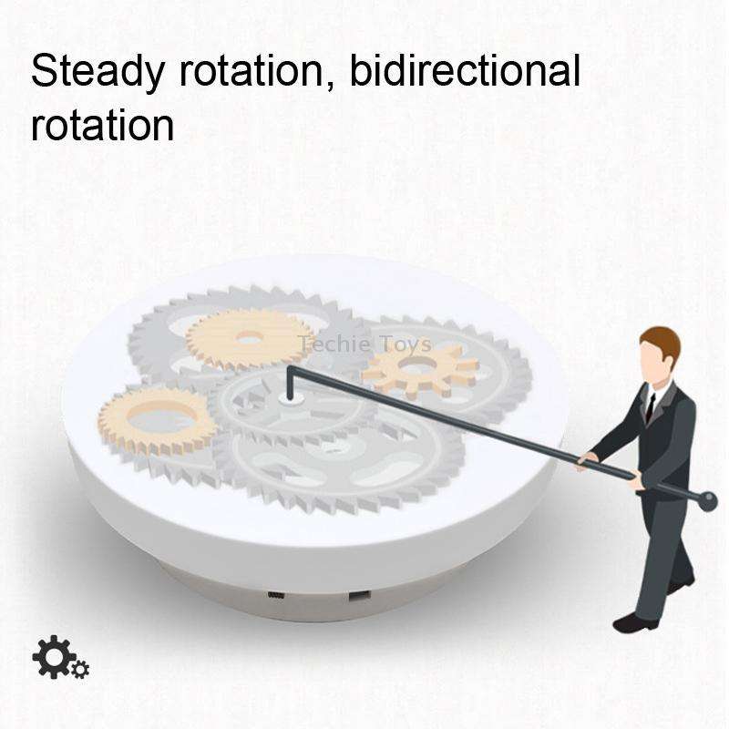 Photography Electric Turntable Automatic Rotating Display Stand,Style: Plug -in 2 In 1 30/35 cm